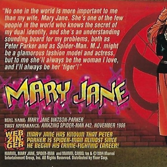 1994 Fleer - The Amazing Spider-Man - Spider-Man Fantastic Four Files - Picture 5 of 6